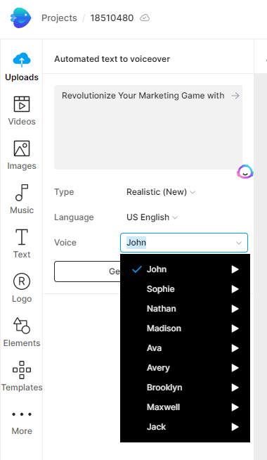 invideo 升级配音