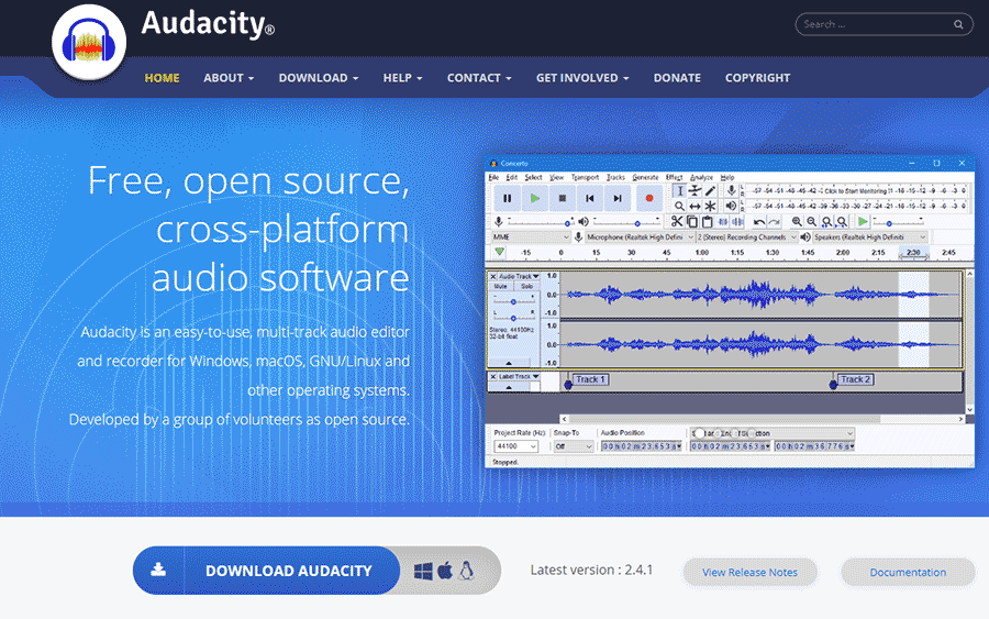 audacity音频处理软件