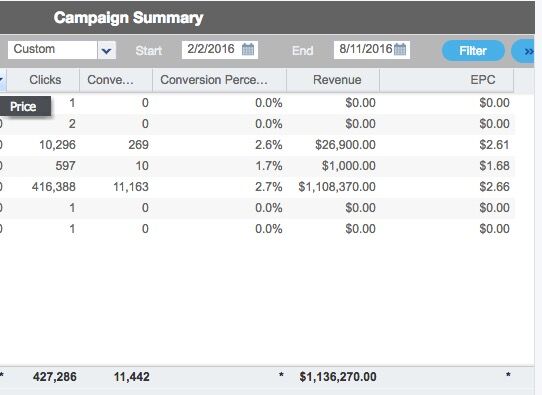 案例：1 Offer in 1 Geo ，6个月$1,100,000