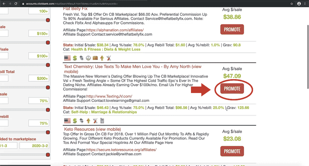 通过网红推广ClickBank产品的方法