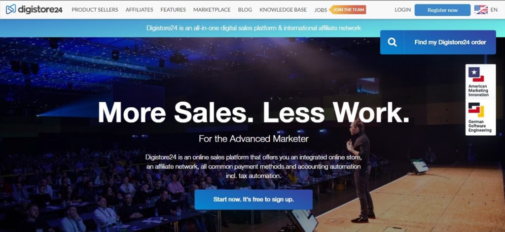 Clickbank的替代联盟：Digistore24