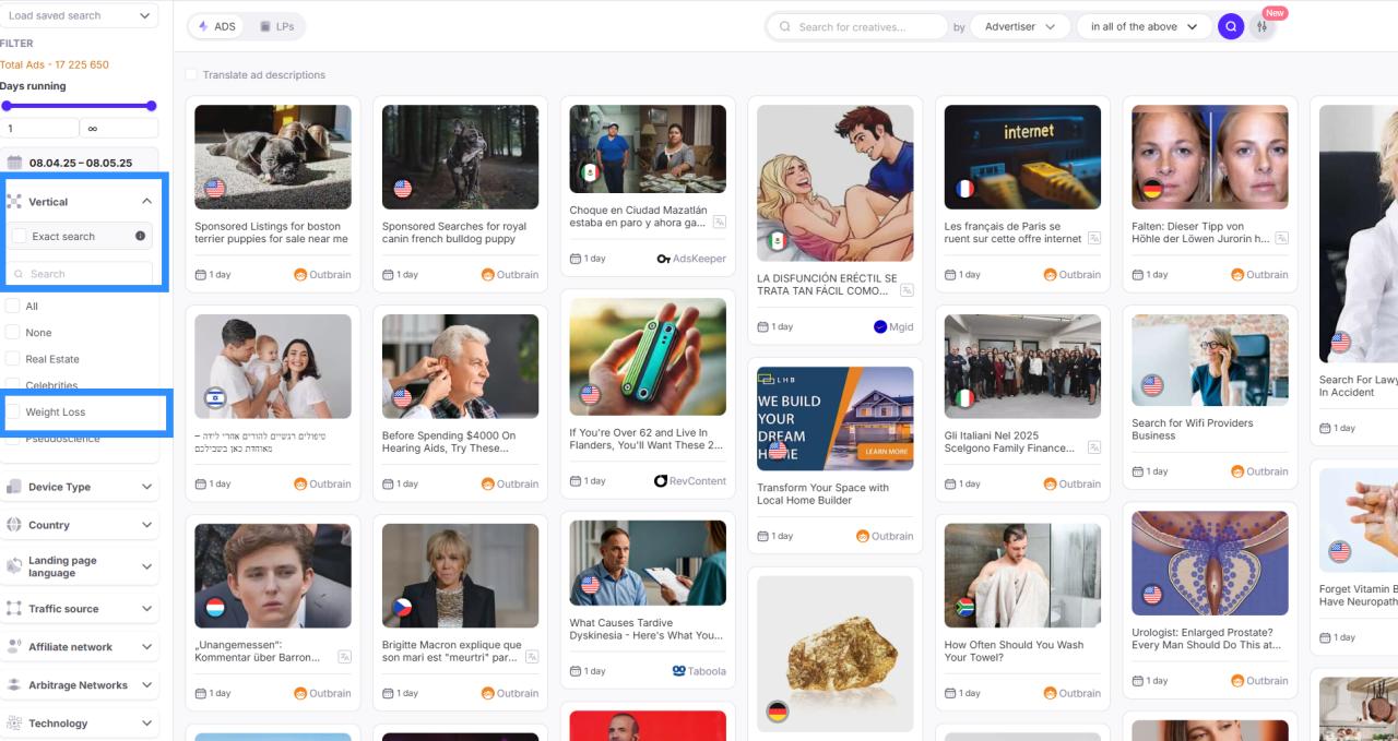如何使用 Adplexity Native 监测减肥广告 How to Spy on Weight Loss Ads Using Adplexity Native
