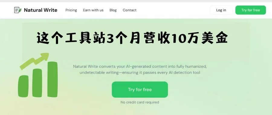 上线3个月，这个AI写作工具营收达10万美金，仅靠一个TikTok号，低成本创业正当时！