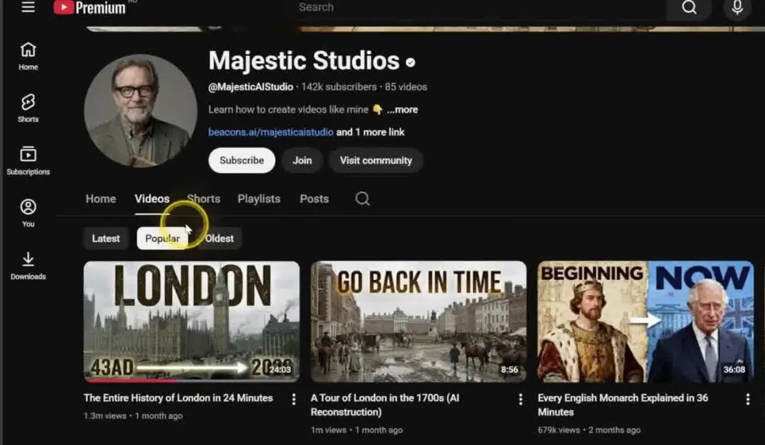 把现代城市变中世纪？4个月7000万播放！AI视频变现秘籍