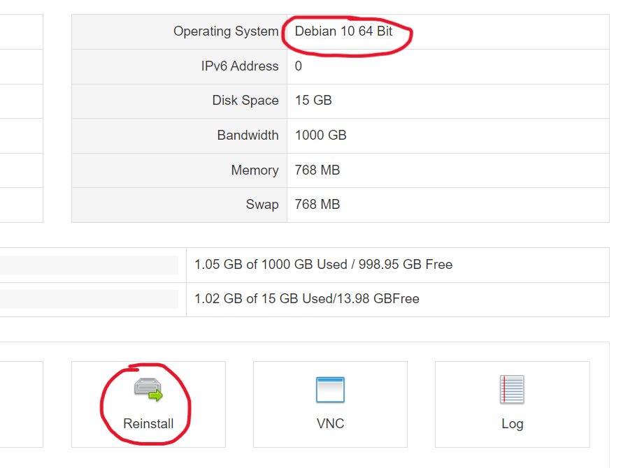 racknerd 重装系统