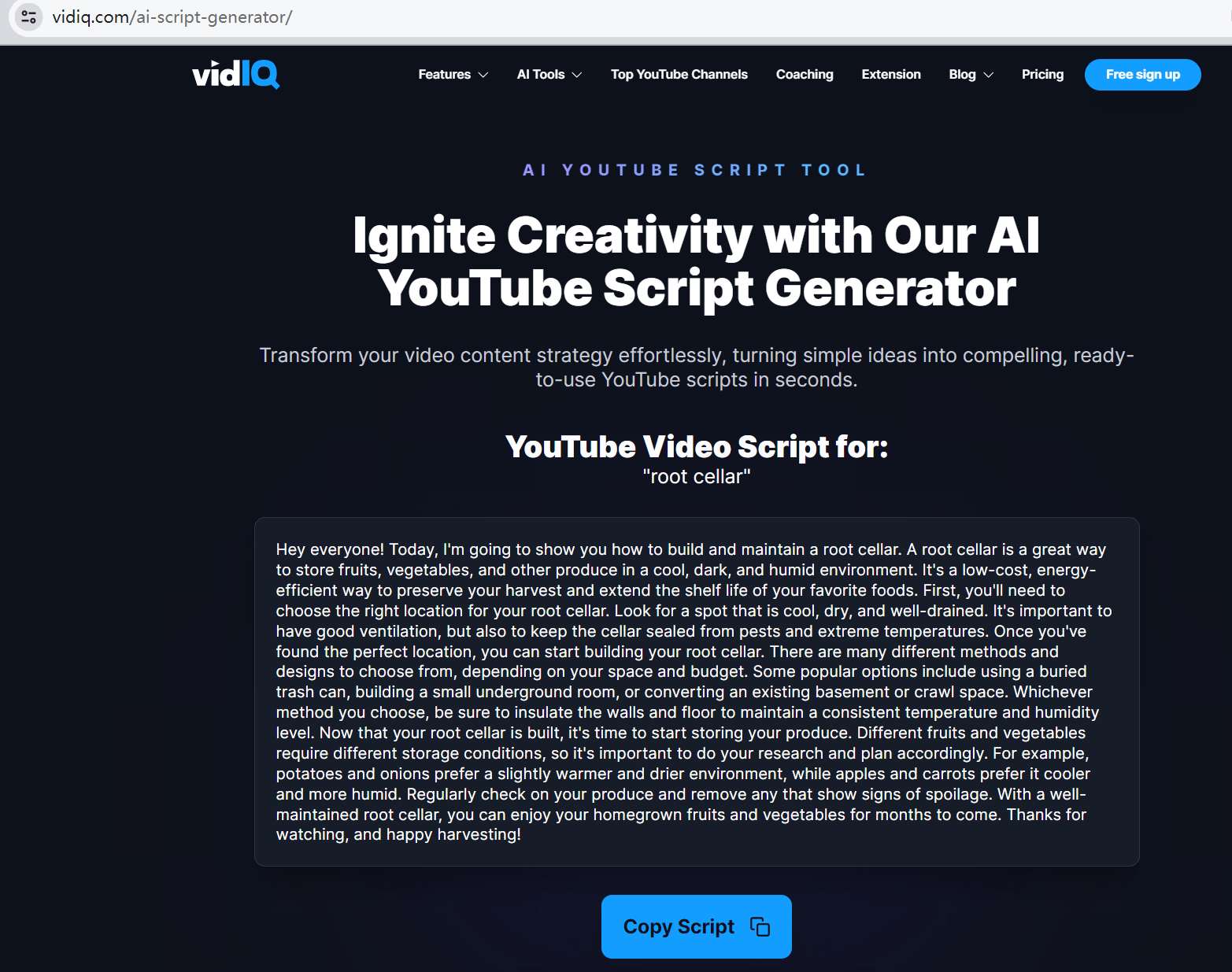 YouTube Script Generator
