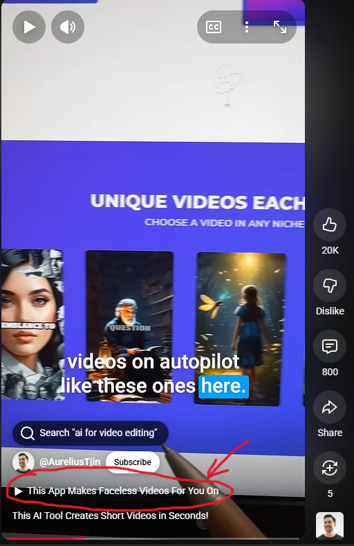如何在youtube shorts插入长视频链接