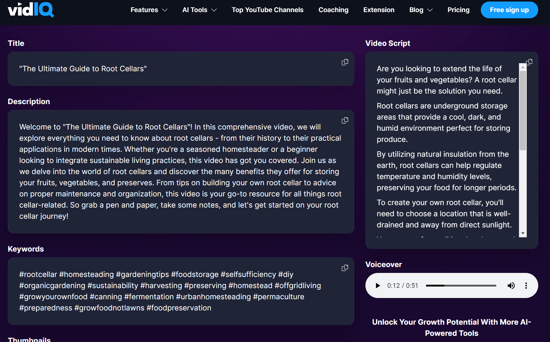 YouTube Script Generator